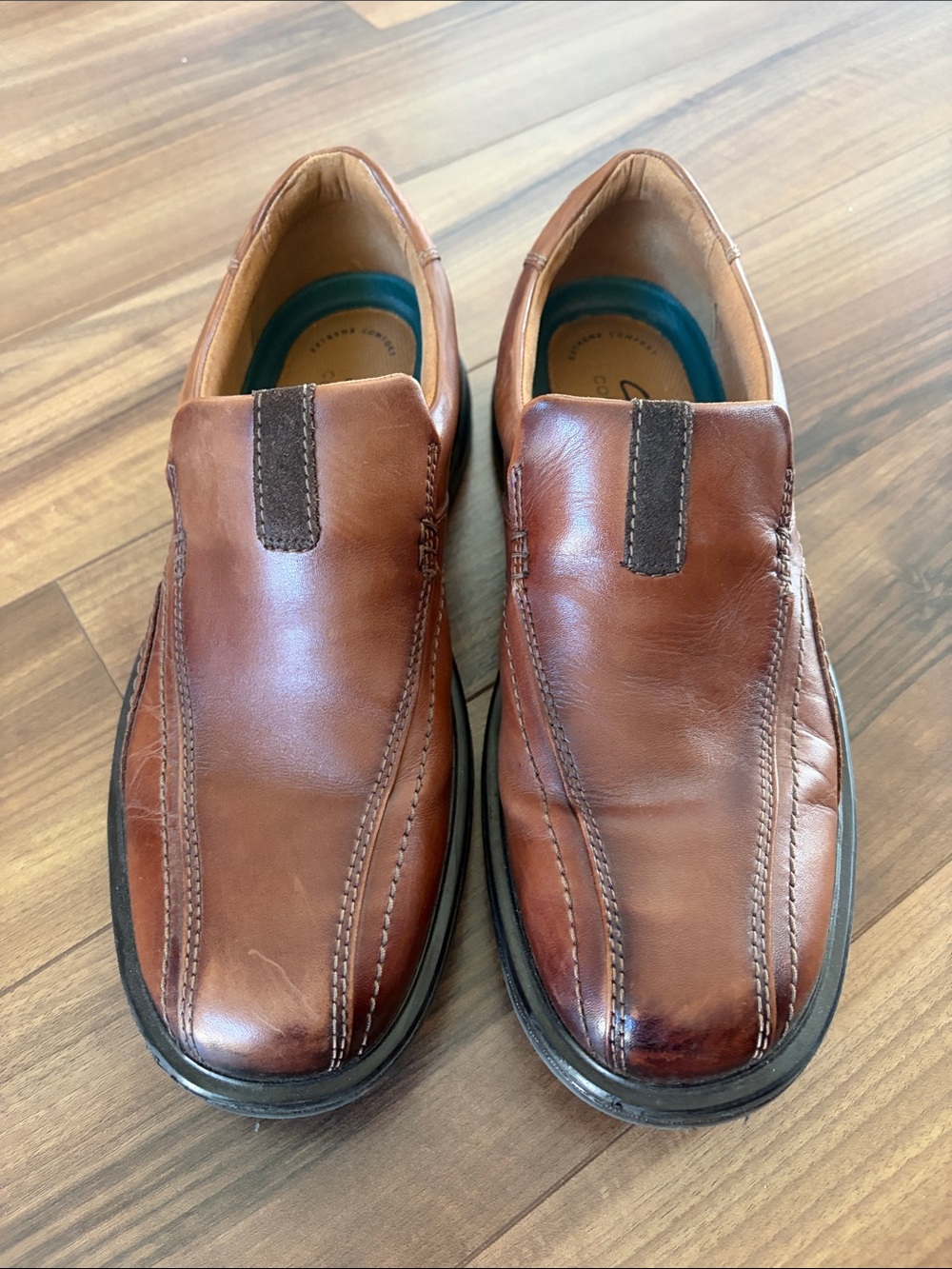 👞 Clarks Collection Extreme Comfort Leather Slip-On Shoes — Men’s 10.5